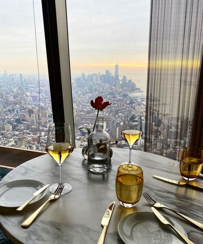 wine and view